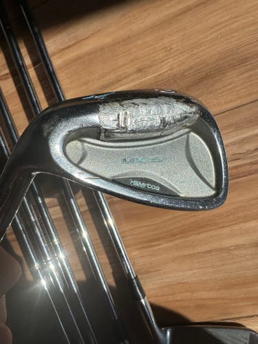 Men's Mizuno MX 25 Left Hand Iron Set Stiff Flex 8 Pieces Steel Shaft (Used)