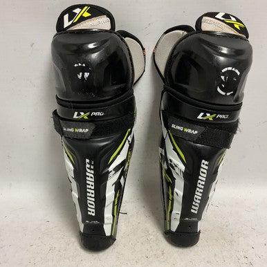 Used Warrior ALPHA LX PRO Junior Shin Guards Black 11" 11855-S000191453