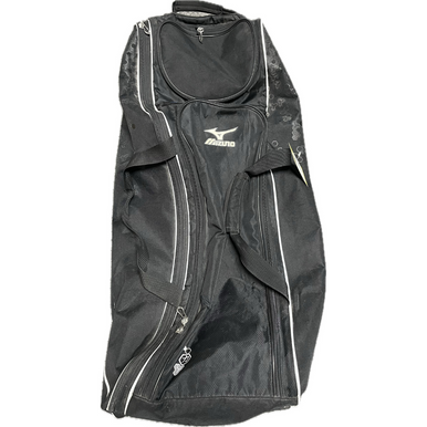 Used Mizuno BB/SB Player Wheeled Bag Black 11855-S000191436