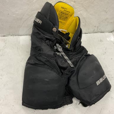 Used Bauer SUPREME TOTAL ONE MX3 Youth Pant Black And Yellow LG 11855-S000191432