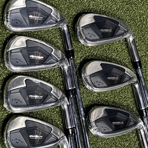 Callaway Rogue ST Max Iron Set 5-PW, AW Steel Elevate MPH 95 Stiff Flex RH NEW!