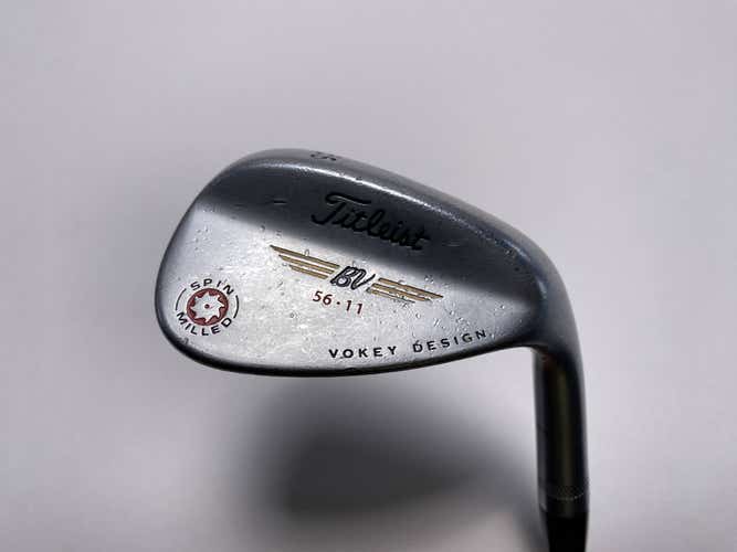 Titleist Vokey Spin Milled Chrome 2009 Sand Wedge SW 56* 11 Wedge Steel Mens RH
