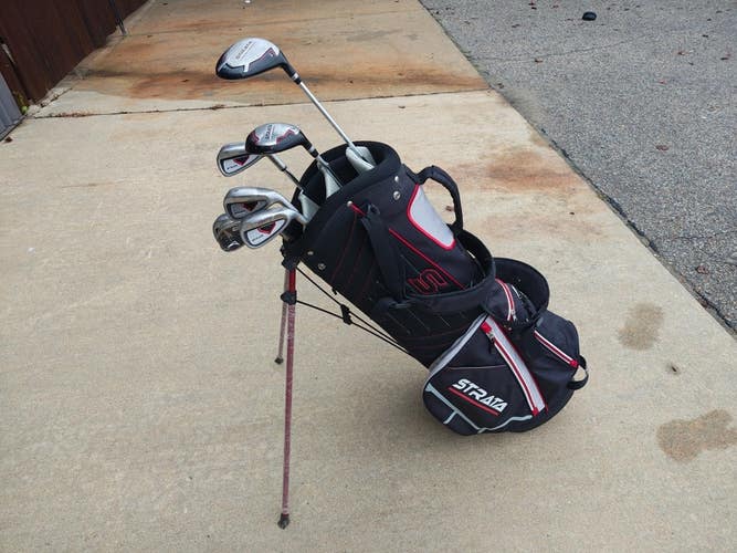 Callaway Strata Mens 10 Piece Regular Flex Complete Golf Set Stand Bag Raincover