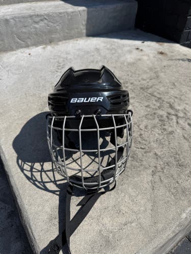 Large Bauer IMS 5.0 Helmet With Cage (Used)