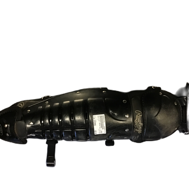 Used All-Star LG1216PS Catchers Leg Guards Black Intermed 11730-S000067293