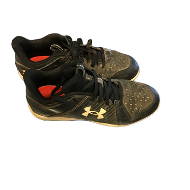 Used Under Armour 3025600-001 BB/SB Cleats Black Junior 05 11730-S000067327