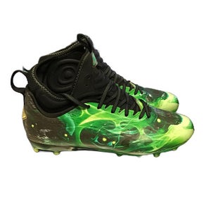 Used Under Armour 3025376-001 Adult FB Cleats Green Senior 10.5 11730-S000067388
