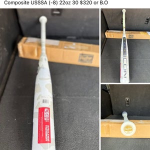 Rawlings Icon Composite Bat (-8) 22 oz 30" (New)