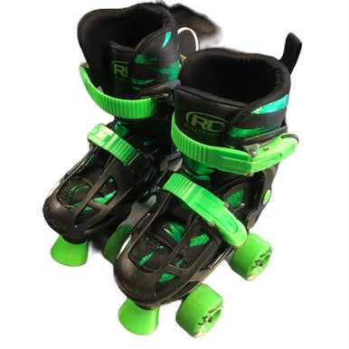 Used RollerDerby 27323 Junior Roller Quad Skates Black Adjustable 11730-S000067398