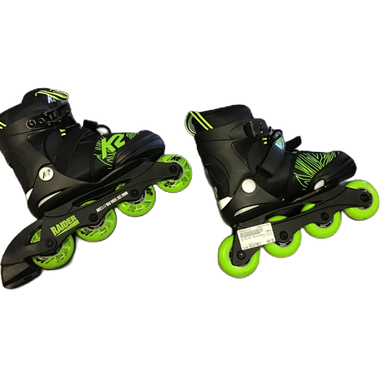 Used K2 RAIDER Junior Rec Fitness Skates Black Adjustable 11730-S000067435
