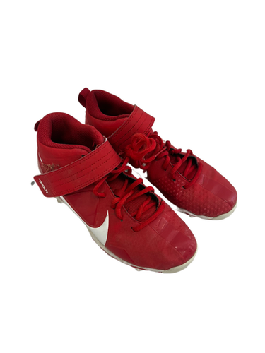 Used Nike TROUT BB/SB Cleats White And Red Junior 05.5 11692-S000140080