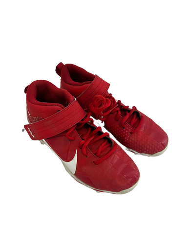 Used Nike TROUT BB/SB Cleats White And Red Junior 05.5 11692-S000140080