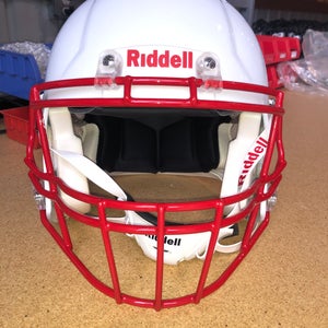 USED RIDDELL SPEED ADULT HELMET - MEDIUM - METALLIC WHITE