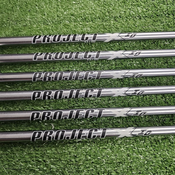 Project X IO 110g 6.0 Stiff Steel Iron Shaft Set 34.25"-36.75" .355 Tip Set Of 6
