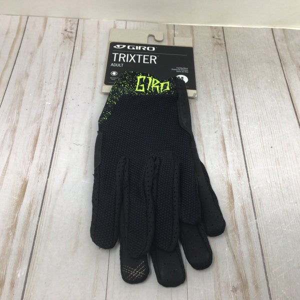 Giro Trixter Adult Cycling Gloves Lime Green Black Size Medium (New with Defects)