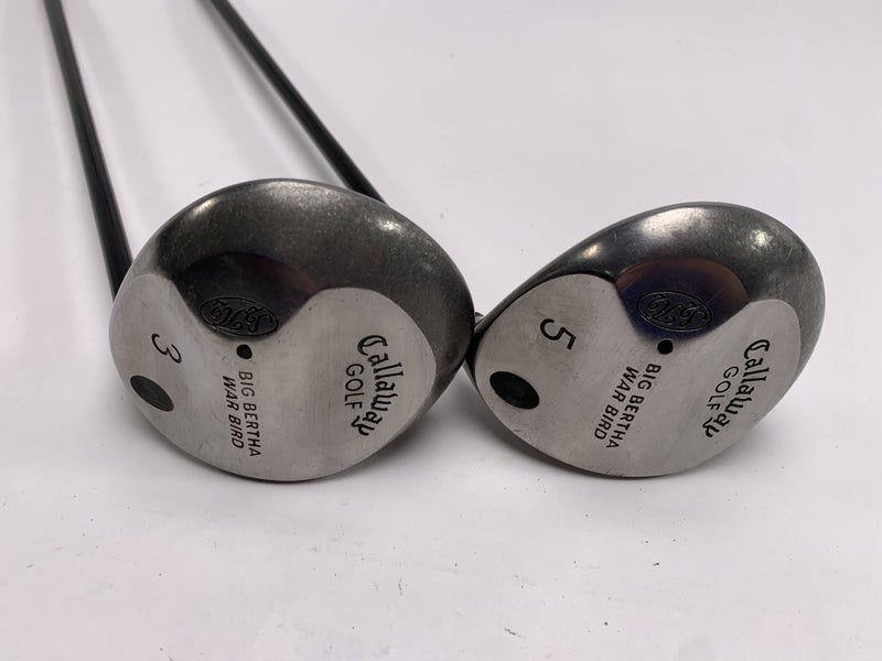 Callaway Big Bertha Warbird 3 & 5 Fairway Wood Set 15* 18* Grafalloy Mens RH