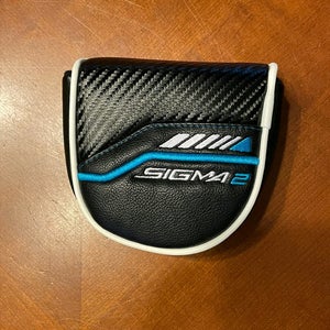 *NEW* PING Sigma 2 Putter Head Cover [Black/White] Mallet Headcover ~ Magnetic Closure