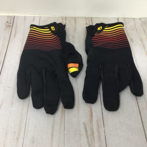 XL Giro Adult Bike Gloves Black Orange Red Cycling Gloves (Used)