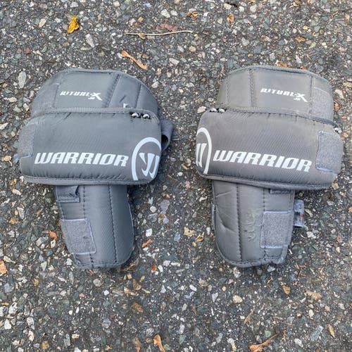 2020 Large Junior Warrior Ritual-X Goalie Leg Pads- Knee-Thigh guards (Used)