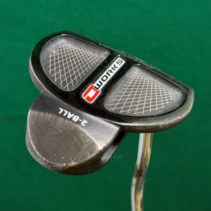Odyssey O-Works 2-Ball Black 35" Double-Bend Mallet Putter Golf Club