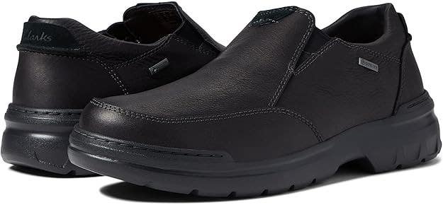 Clarks Mens Rockie2 Step GTX 63441 Oxford Black Leather Casual Shoe Boot NIB