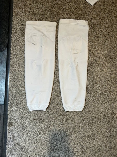 White Senior Large Reebok Socks Pro Stock