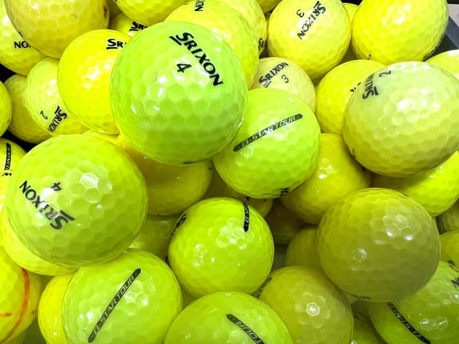 15 Srixon Yellow Q-Star Near mint AAAA Used Golf Balls