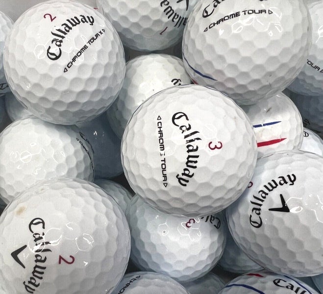 6 Dozen Premium AAA White Callaway Chrome Tour/ Chrome Tour X Used Golf Balls