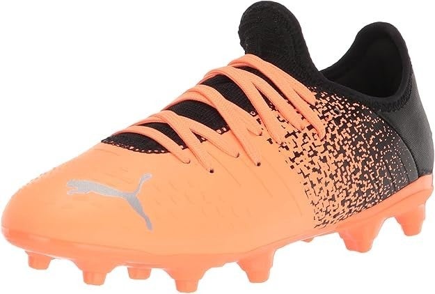 Puma Unisex Child Future Z 4.3 Neon Orange Silver Black 5.5 Soccer Cleats NIB