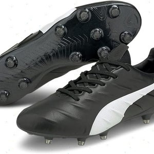 Puma Mens King Platinum 21 US7.5M Black White FG/AG Soccer Cleats NIB