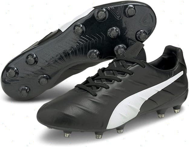 Puma Mens King Platinum 21 US7.5M Black White FG/AG Soccer Cleats NIB