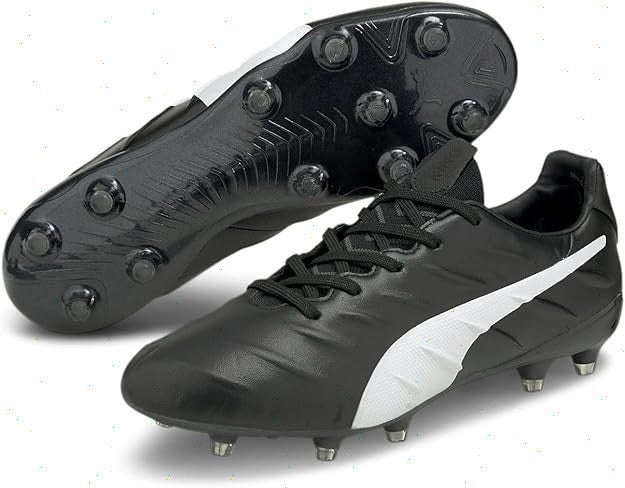 Puma Mens King Platinum 21 US7.5M Black White FG/AG Soccer Cleats NIB