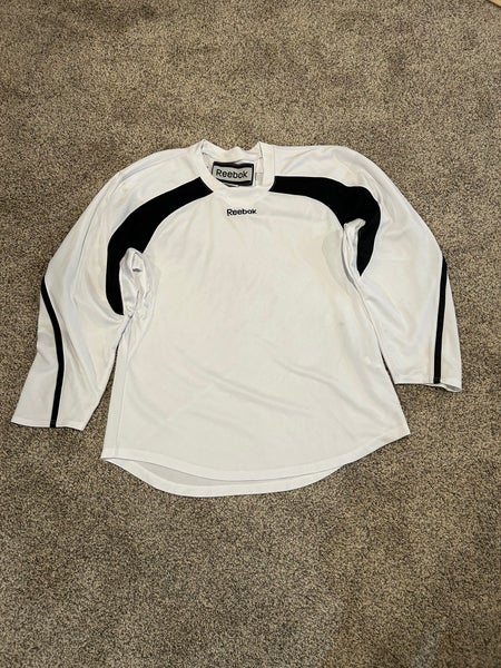 White Large Reebok Practice Hockey Jersey