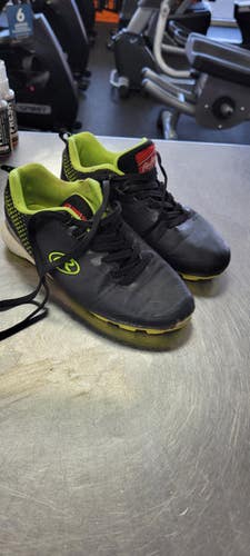 Used Rawlings 4 BB/SB Cleats Black Junior 04 11497-S000152323