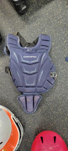 Used Champro 9-12 Catchers Chest Protector Navy Blue Intermed 11497-S000152319