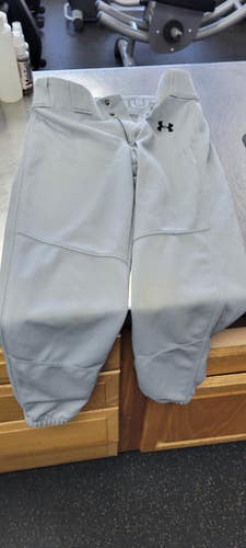 Used Under Armour YOUTH LARGE BB/SB Pant Boys Grey LG 11497-S000152294