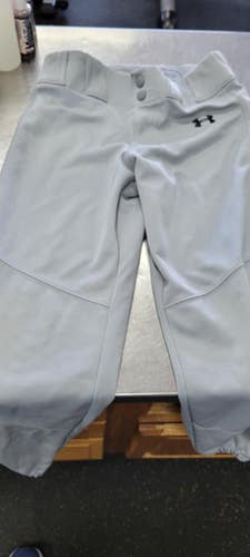 Used Under Armour YOUTH LARGE BB/SB Pant Boys Grey LG 11497-S000152296
