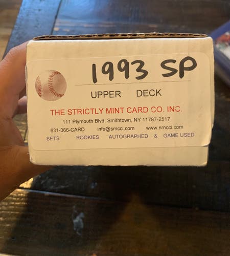 1993 SP Upper Deck Half box set