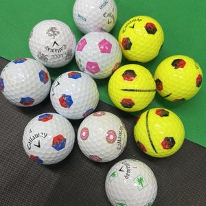 12 Near Mint AAAA Callaway Chrome Soft Truvis Used Golf Balls...Asst. Pix