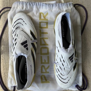 White Men's Size M 11.5 (W 12.5) Adidas Predator Elite FG Cleats (New)
