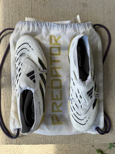 White Men's Size M 11.5 (W 12.5) Adidas Predator Elite FG Cleats (New)