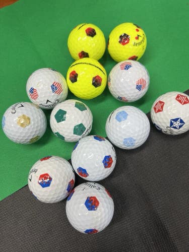 12 Near Mint AAAA Callaway Chrome Soft Truvis Used Golf Balls...Asst. Pix