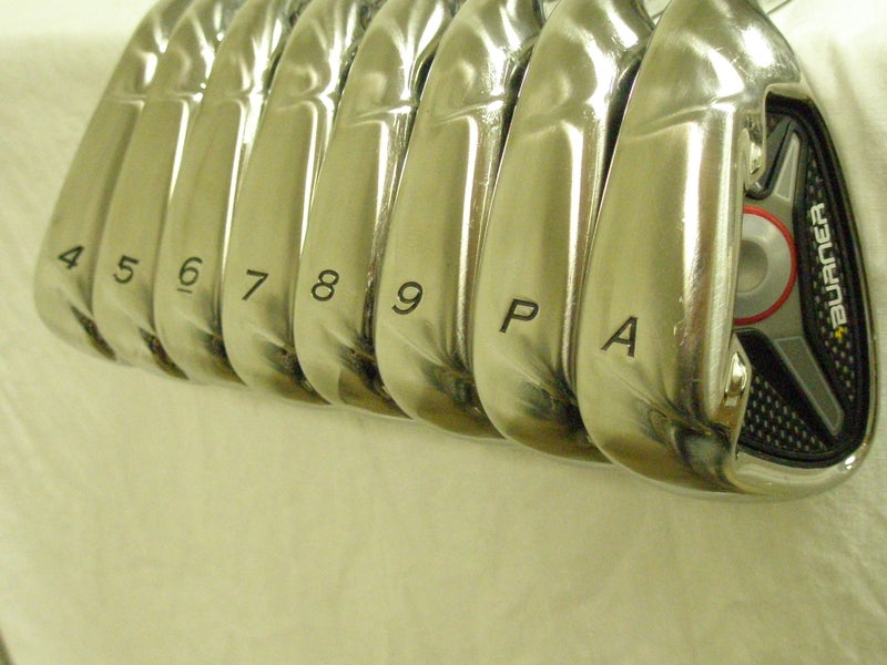 Taylor Made Burner 1.0 Iron Set 4-PW+AW (Steel, Uniflex) Golf Clubs