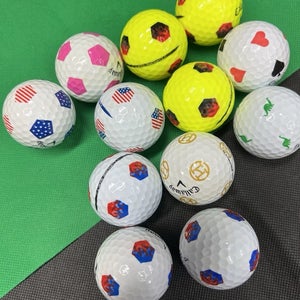 12 Near Mint AAAA Callaway Chrome Soft Truvis Used Golf Balls...Asst. Pix