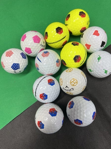 12 Near Mint AAAA Callaway Chrome Soft Truvis Used Golf Balls...Asst. Pix
