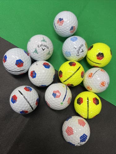 12 Near Mint AAAA Callaway Chrome Soft Truvis Used Golf Balls...Asst. Pix