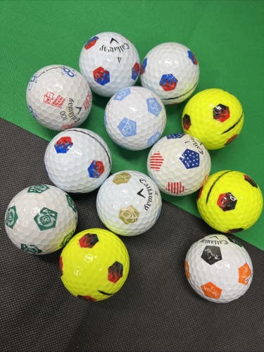 12 Near Mint AAAA Callaway Chrome Soft Truvis Used Golf Balls...Asst. Pix