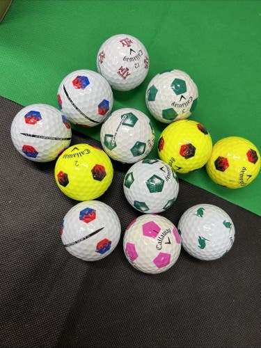 12 Near Mint AAAA Callaway Chrome Soft Truvis Used Golf Balls...Asst. Pix