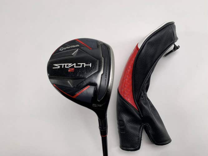 TaylorMade Stealth 2 5 Fairway Wood 18* HZRDUS RDX Smoke Red 6.0 75g Stiff RH HC