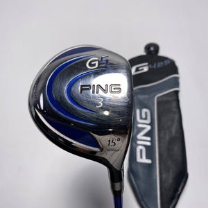 Ping G5 3 Fairway Wood 15* Grafalloy ProLaunch Blue 75g Stiff RH HC